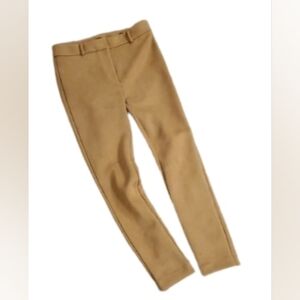 Tan Slim Suede-like Trousers Size 2 LOFT